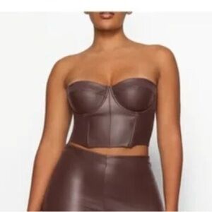 Skims Brown Corset NWT
